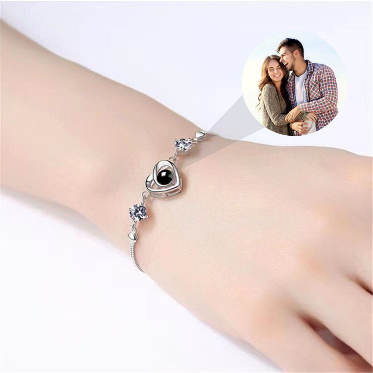 Women’s S925 Sterling Silver Simple Projection Bracelet