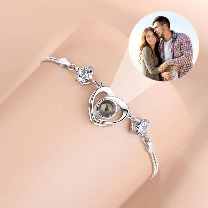 Women’s S925 Sterling Silver Simple Projection Bracelet