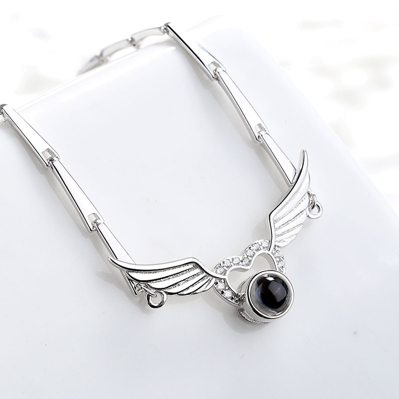 Angel Wings Projection Bracelet Personalized Photo Bracelet Gift