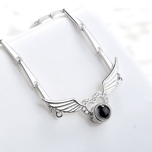 Angel Wings Projection Bracelet Personalized Photo Bracelet Gift