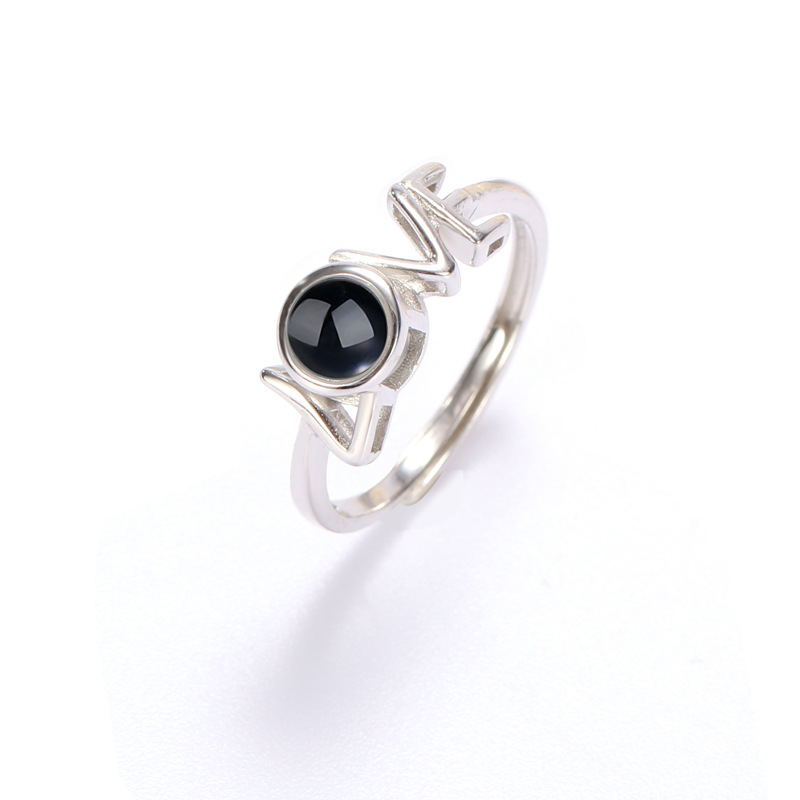 Colorful Projection LOVE Photo Ring Romantic Light Up Jewelry Gift