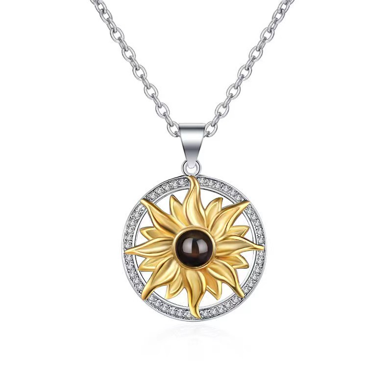 Custom Projection Necklace for Women Fashionable Personalized Pendant with Hidden Message