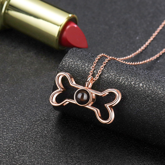 Dog Bone Necklace Cute Pet Lover Jewelry Gift