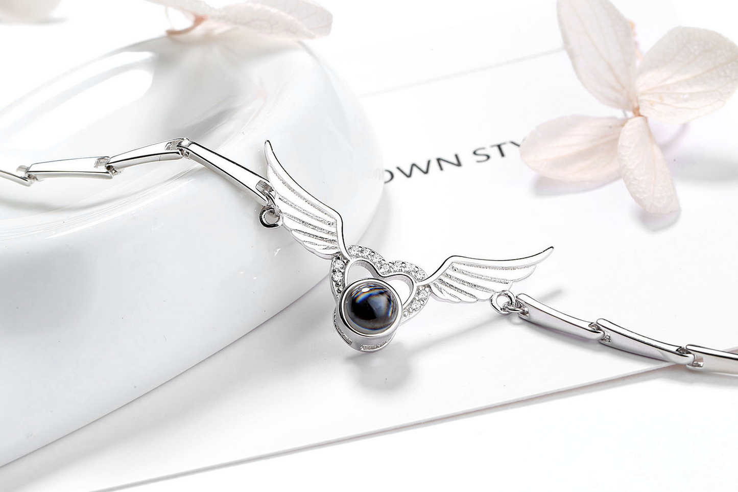 Angel Wings Projection Bracelet Personalized Photo Bracelet Gift