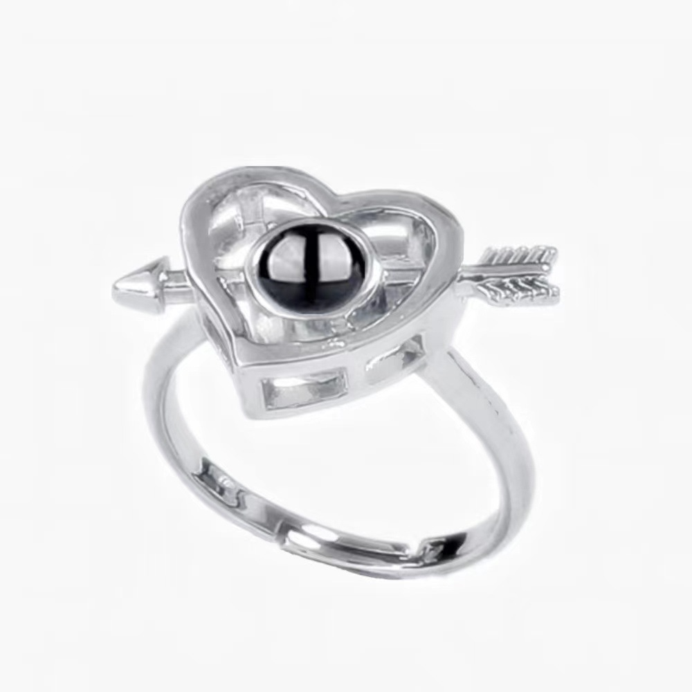 Custom Photo Projection Ring Creative Fashion Jewelry Gift for Women