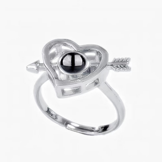 Custom Photo Projection Ring Creative Fashion Jewelry Gift for Women
