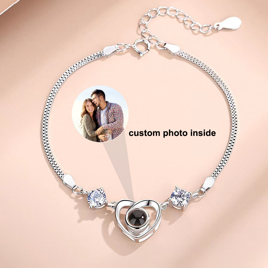 Women’s S925 Sterling Silver Simple Projection Bracelet