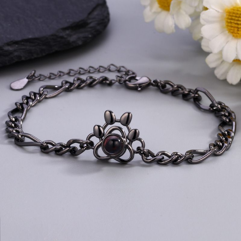 Dog Paw Projection Bracelet for Women Personalized Gift