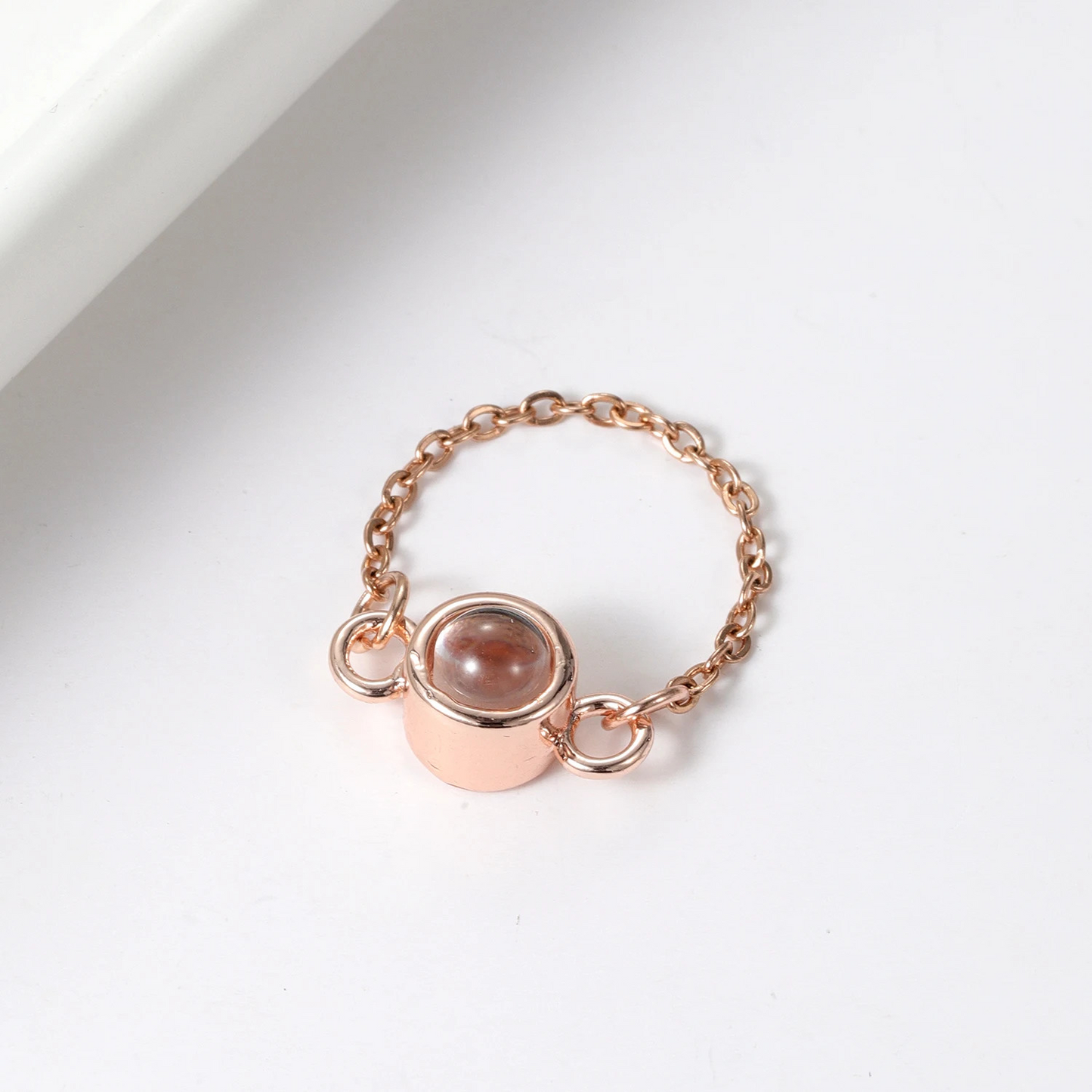 Personalized Photo Projection Ring for Women Custom Jewelry Gift