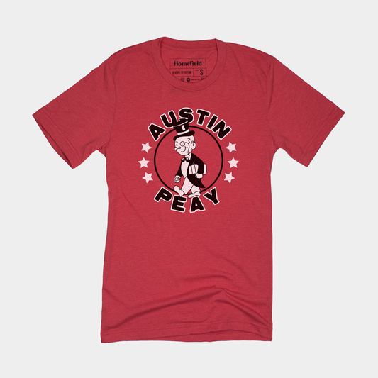 Vintage Red Austin Peay Governors Tee