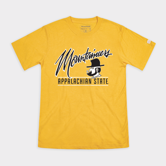 App State Mountaineers 1980s Script Tee