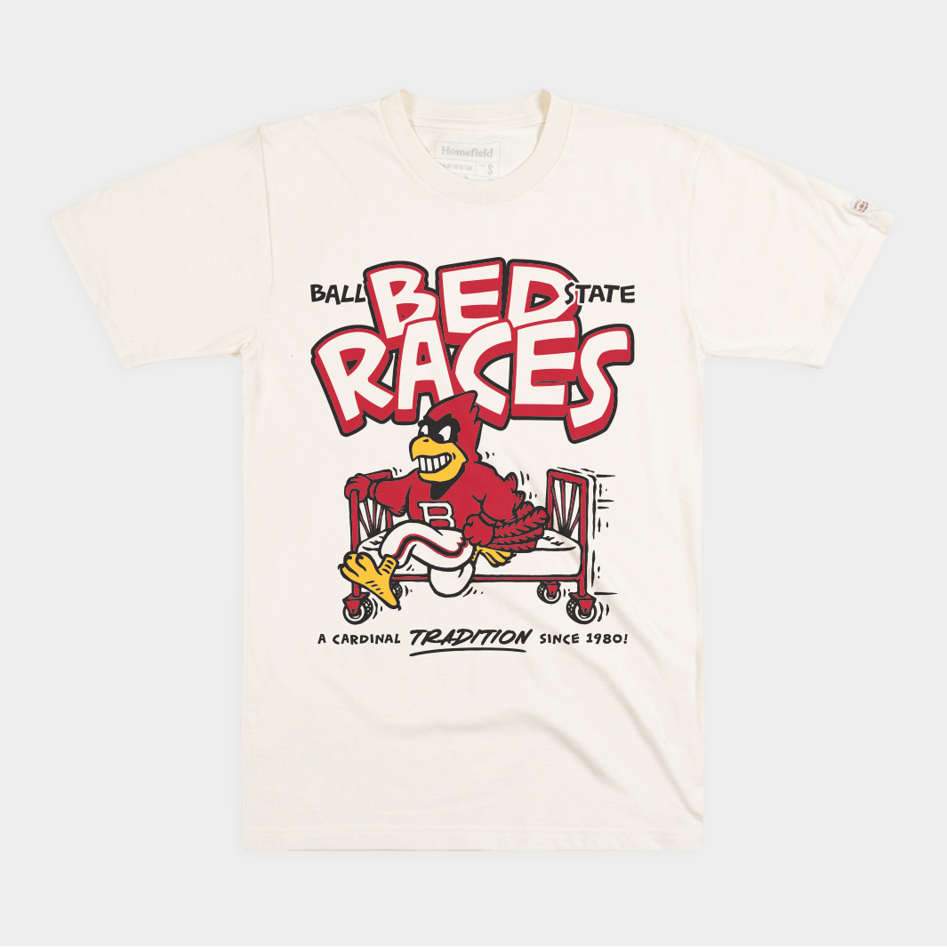 Ball State Bed Races Retro Tee