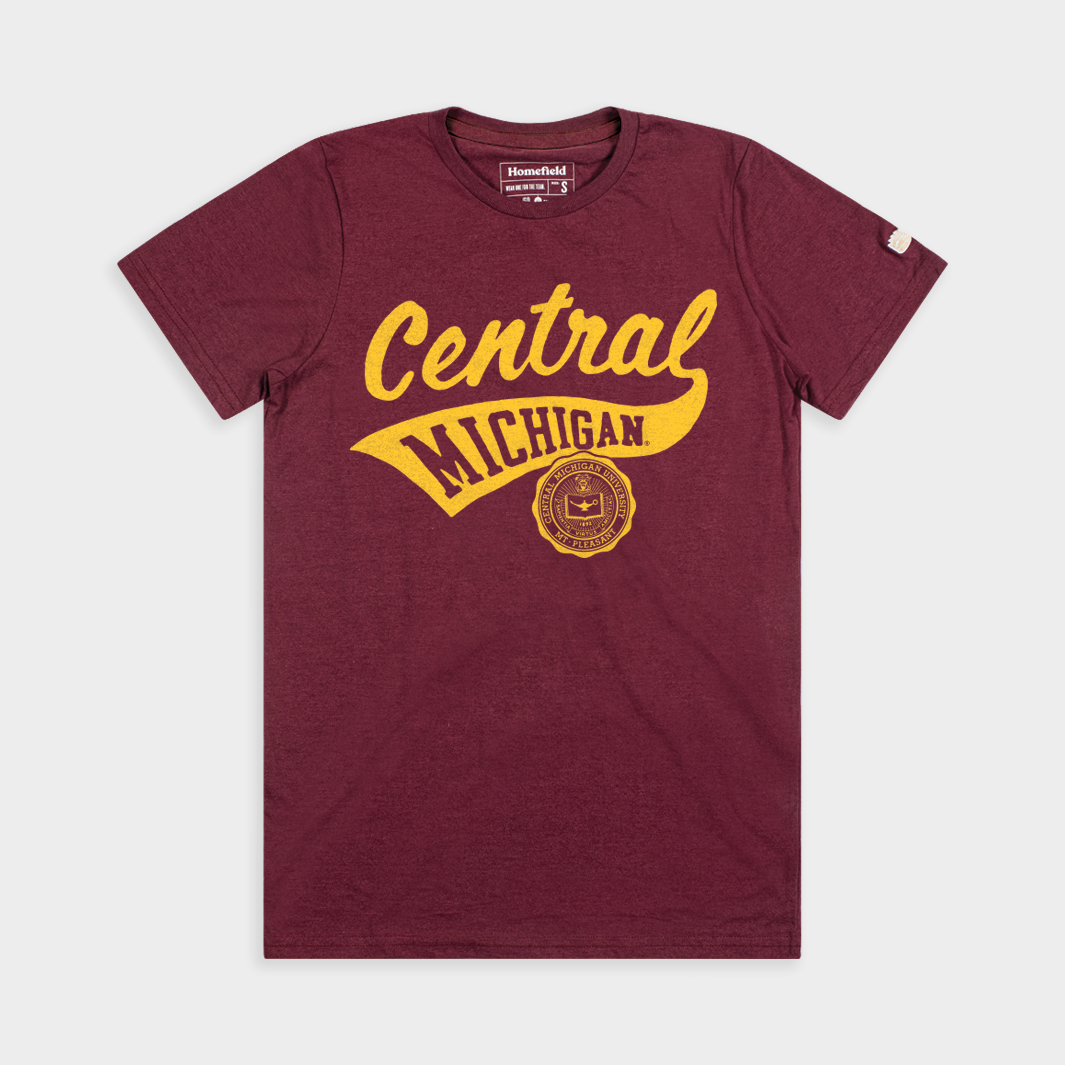 Central Michigan Classic Script and Seal Tee