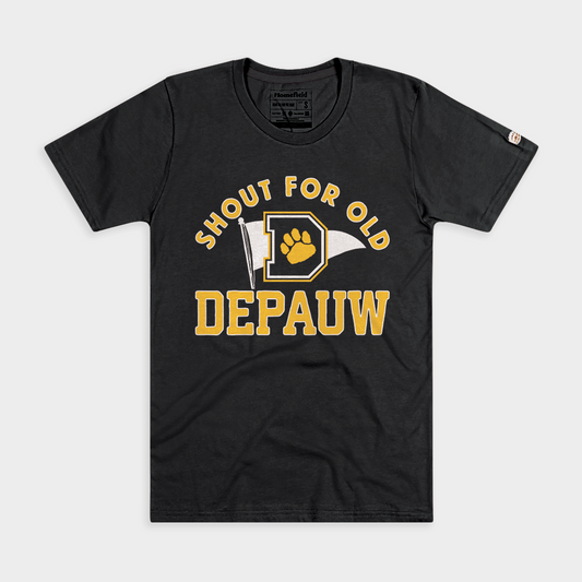 "Shout for Old DePauw" Throwback Tee