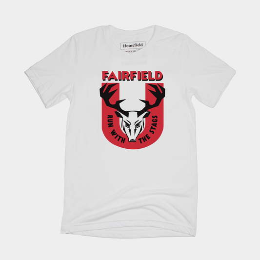 "Run With The Stags" Retro Fairfield Tee