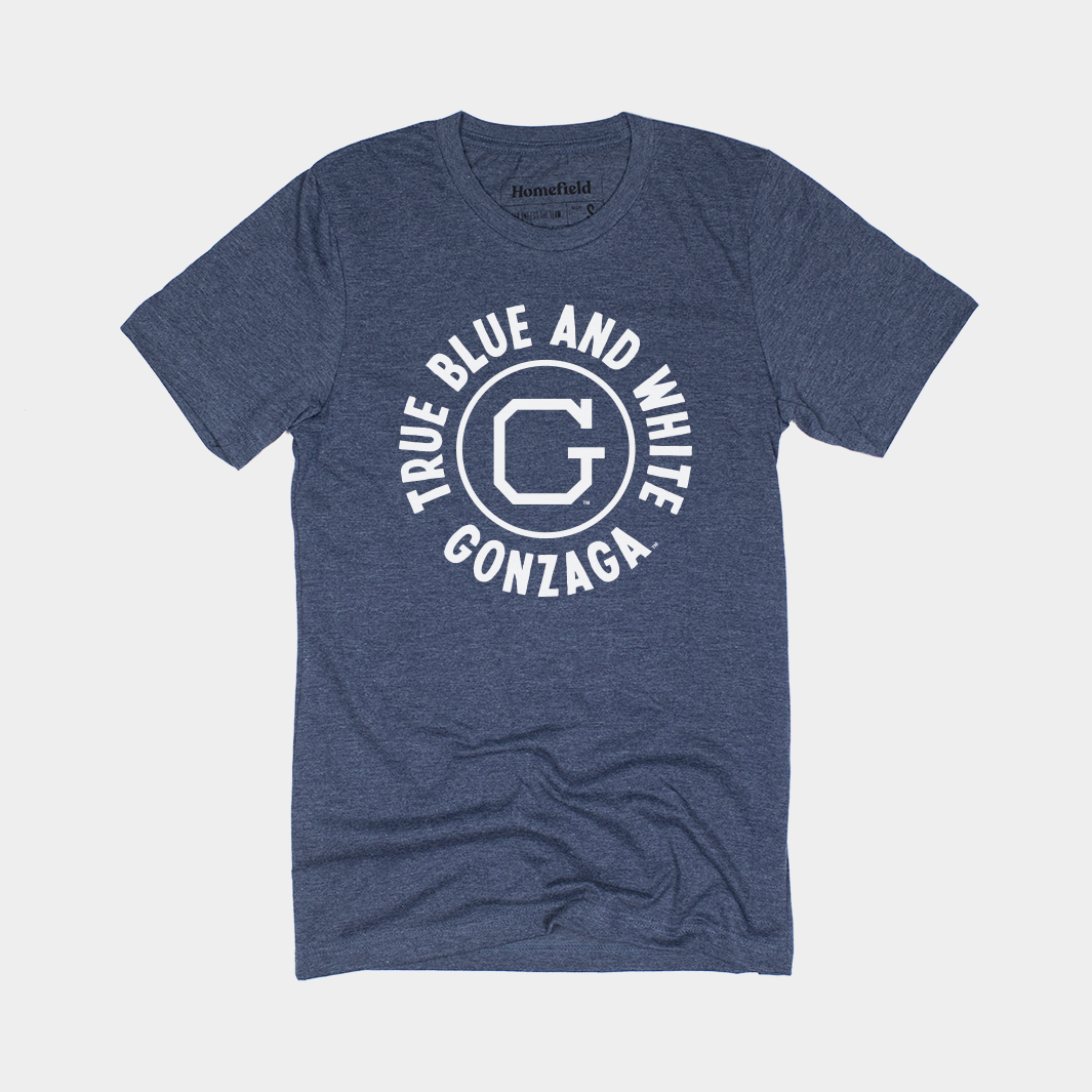 Gonzaga Vintage Basketball Half Court Tee