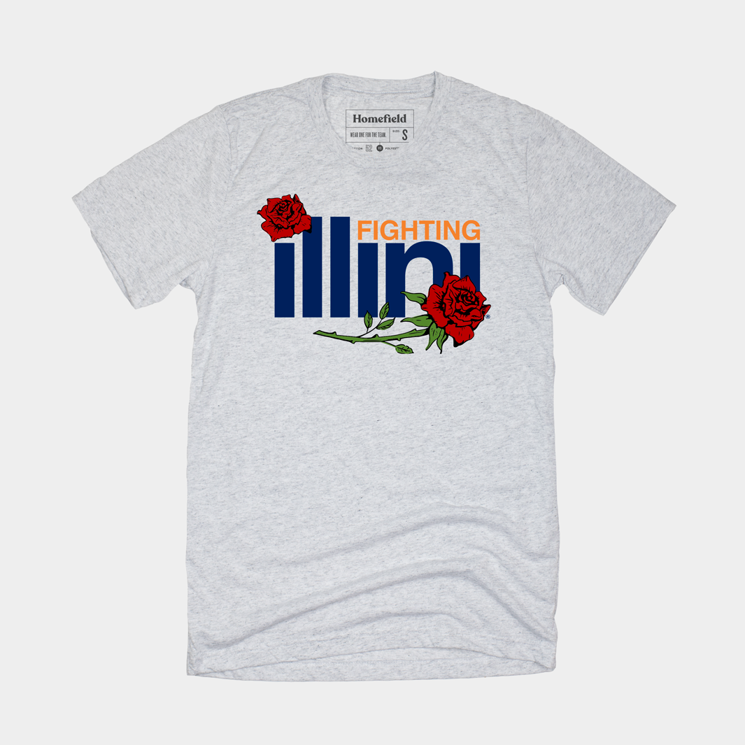 Fighting Illini Rose Tee