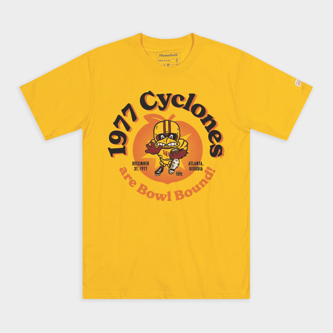 Iowa State Football 1977 Peaches Tee