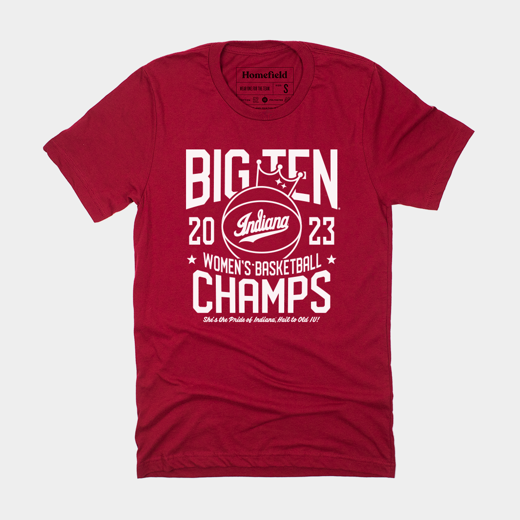 IU Women's Basketball 2023 B1G Champs Tee
