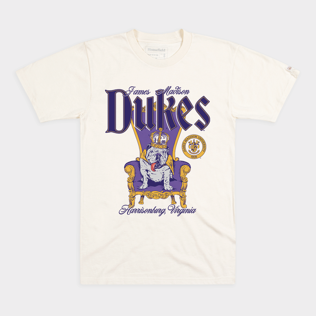 JMU Dukes Duke Dog Throne Tee