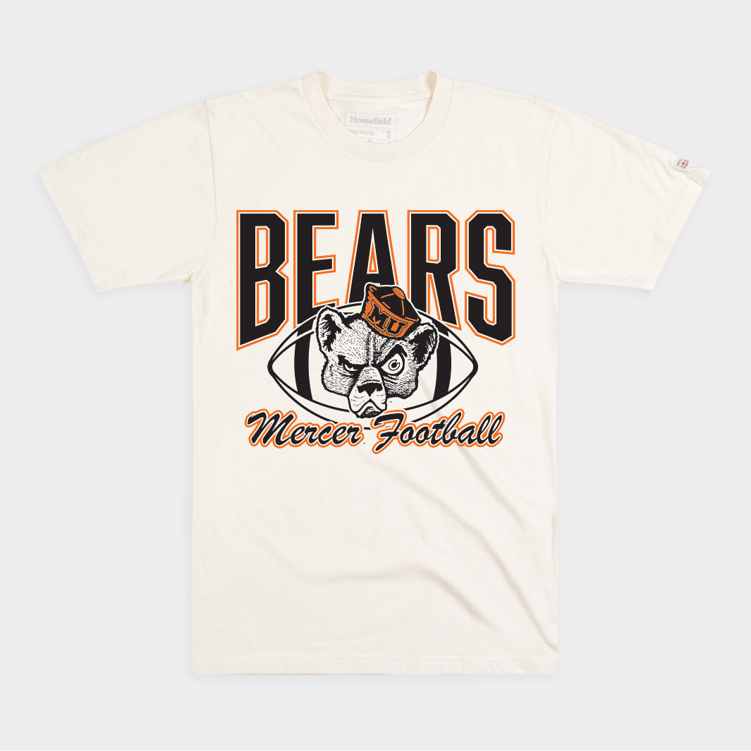 Mercer Bears Retro Football Tee