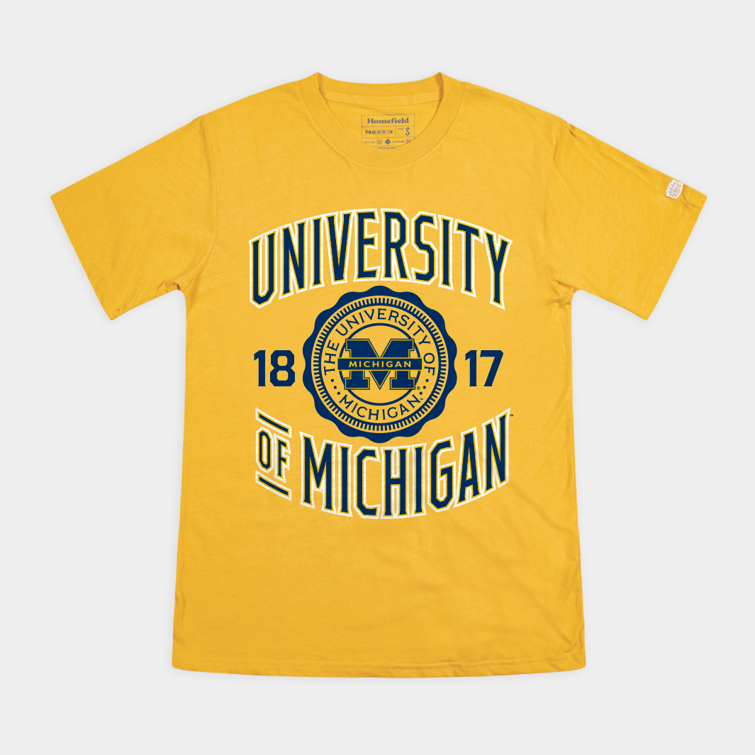 Michigan Retro Seal 1817 Tee