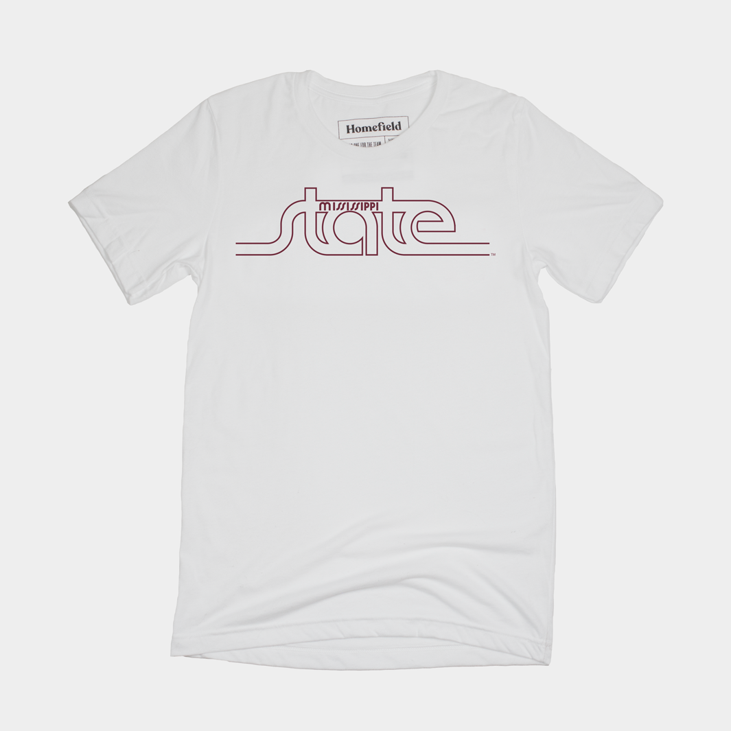 Vintage Mississippi State Logo Tee