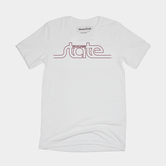 Vintage Mississippi State Logo Tee