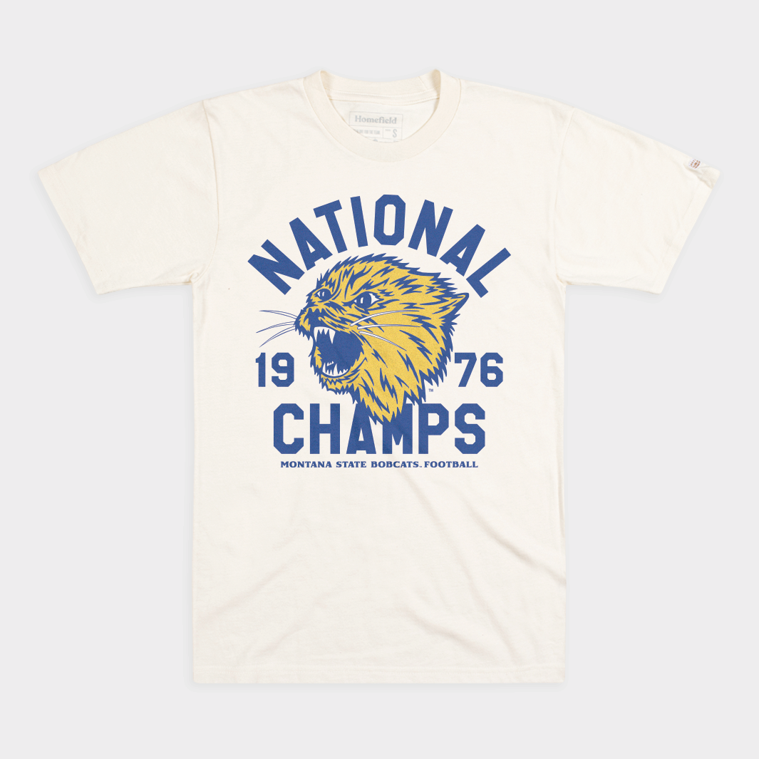 Montana State Bobcats 1976 Football Champs Tee
