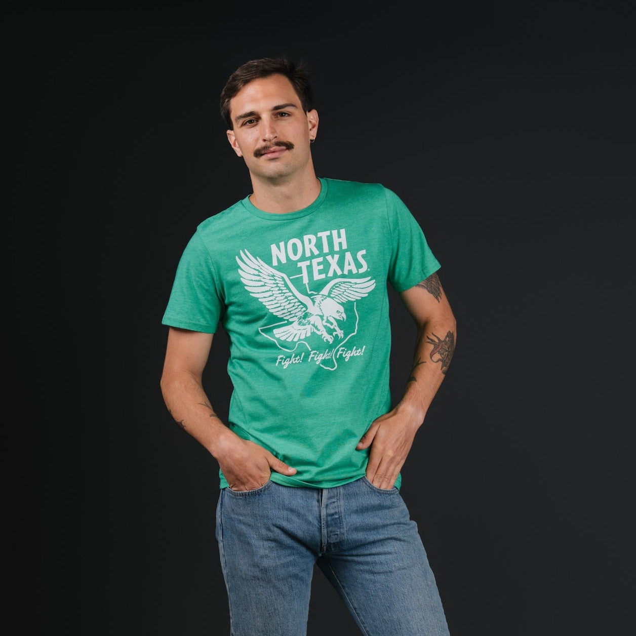 North Texas Mean Green "Fight! Fight! Fight!" Tee