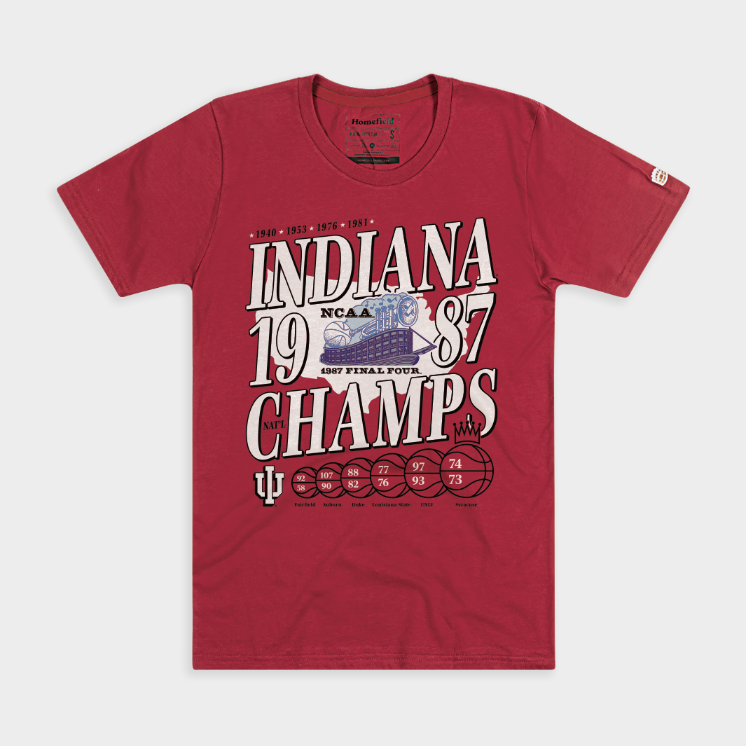 Indiana Men's Basketball 1987 NCAA Champions Tee