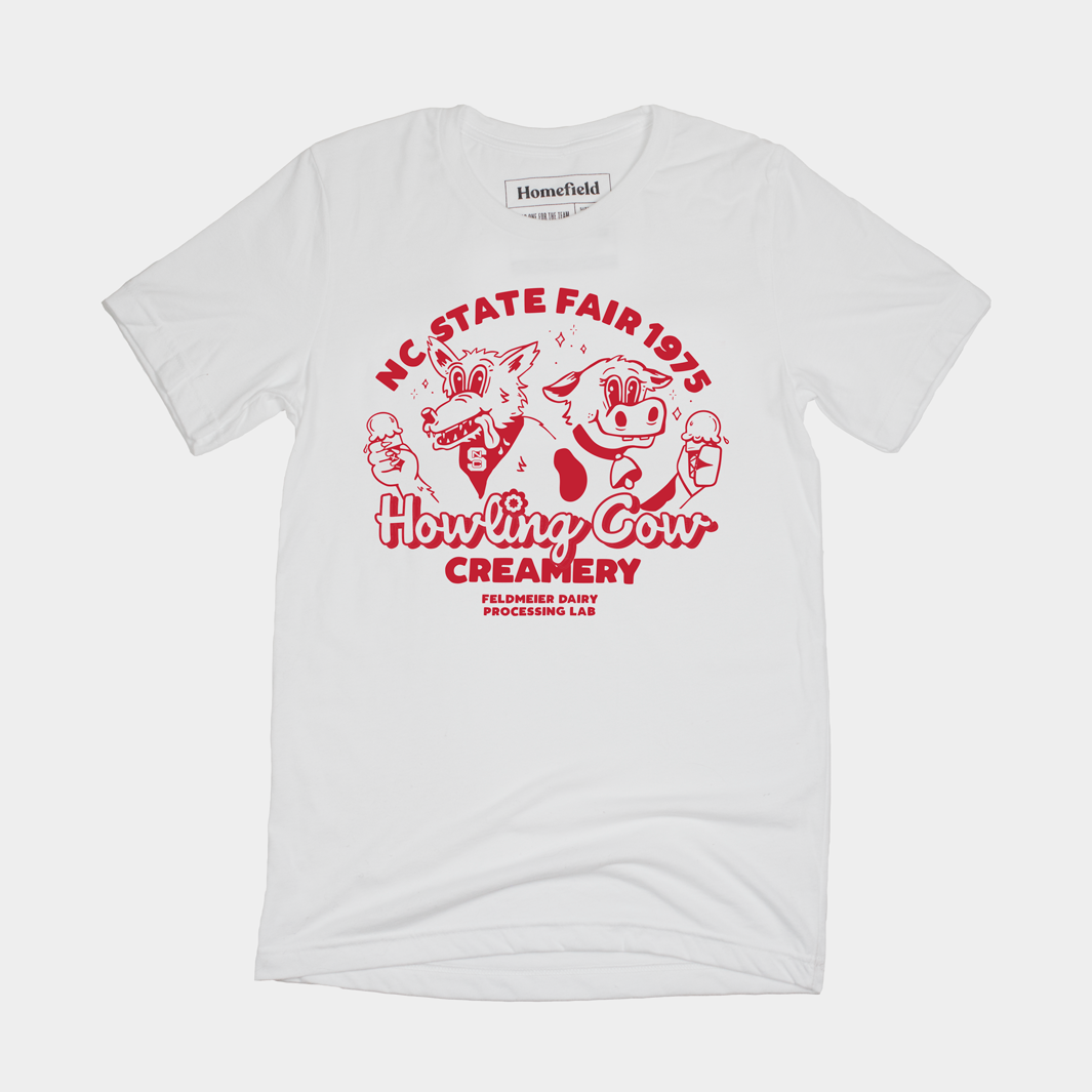 NC State Howling Cow Creamery Tee