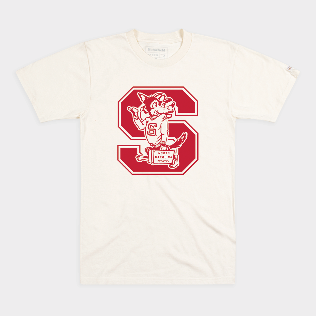 NC State Wolfpack Vintage Wolf Logo Tee