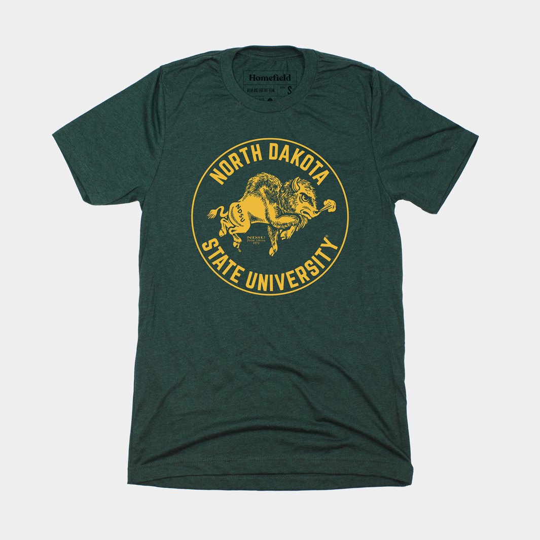 Retro North Dakota State Bison Tee