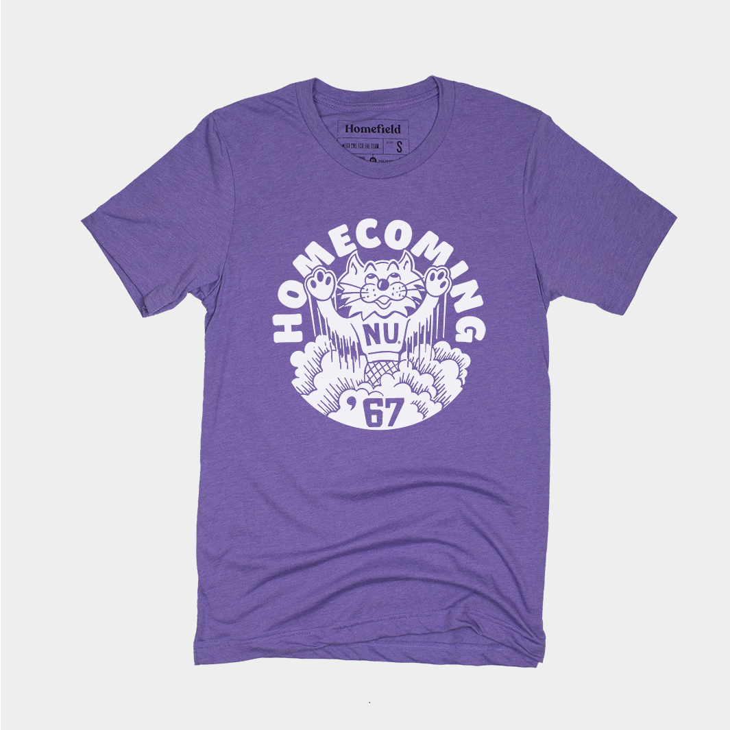 Vintage 1967 Northwestern University Homecoming Tee