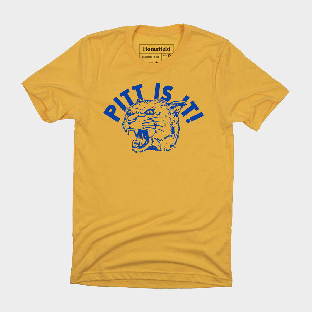 Retro "Pitt Is It!" Gold Tee