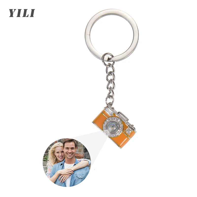 Custom Photo Camera Necklace Personalized Picture Projection