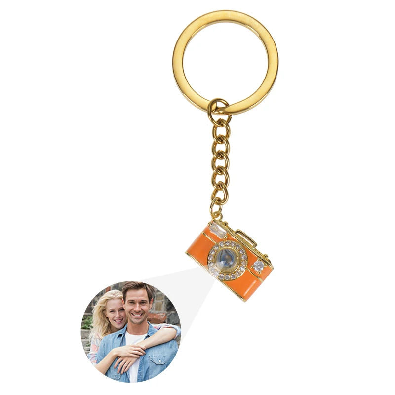 Custom Photo Camera Necklace Personalized Picture Projection