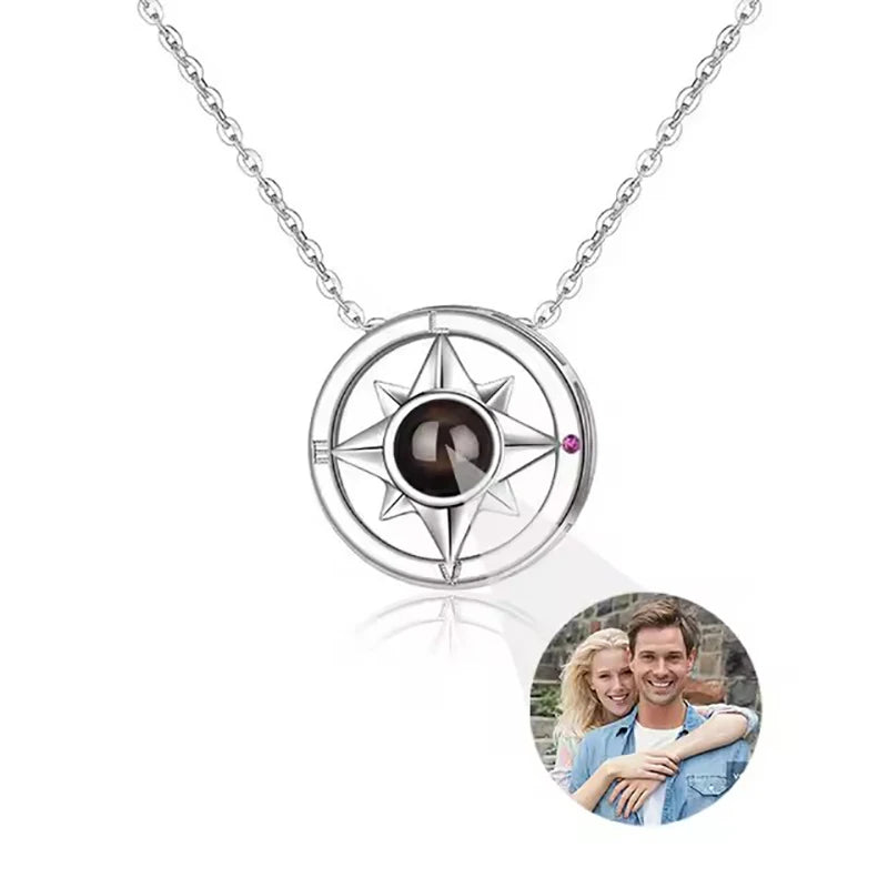 Personalized Picture Projection Necklace Camera Pendant for Women