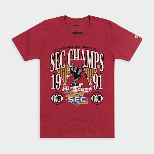 Alabama Men's Basketball SEC 1989-1991 Championships Tee