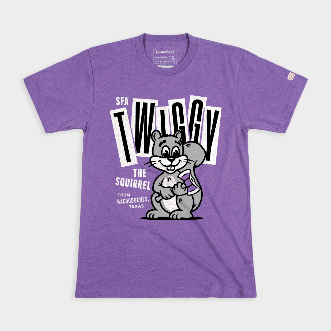 Stephen F. Austin Twiggy the Campus Squirrel Tee
