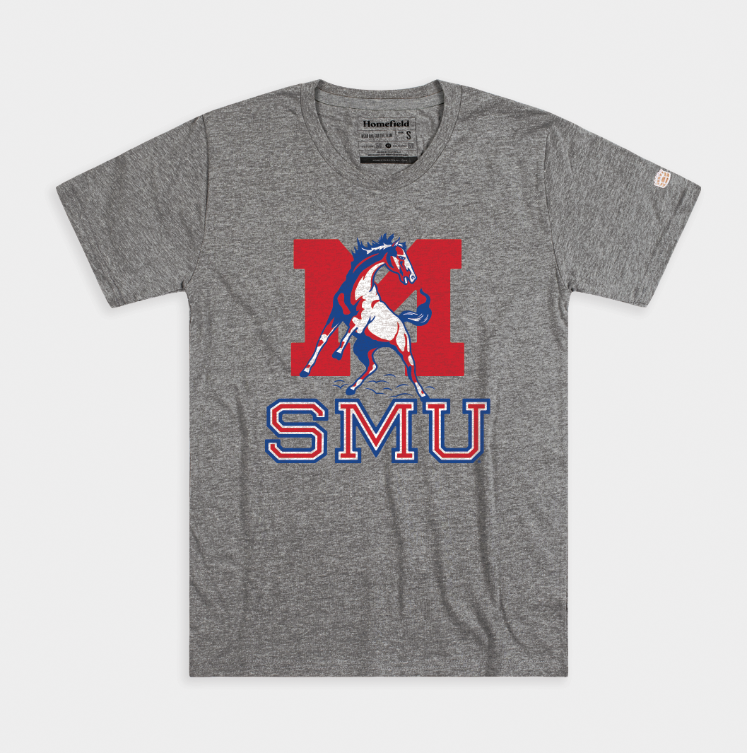 SMU Mustangs Retro Alternate Logo Tee