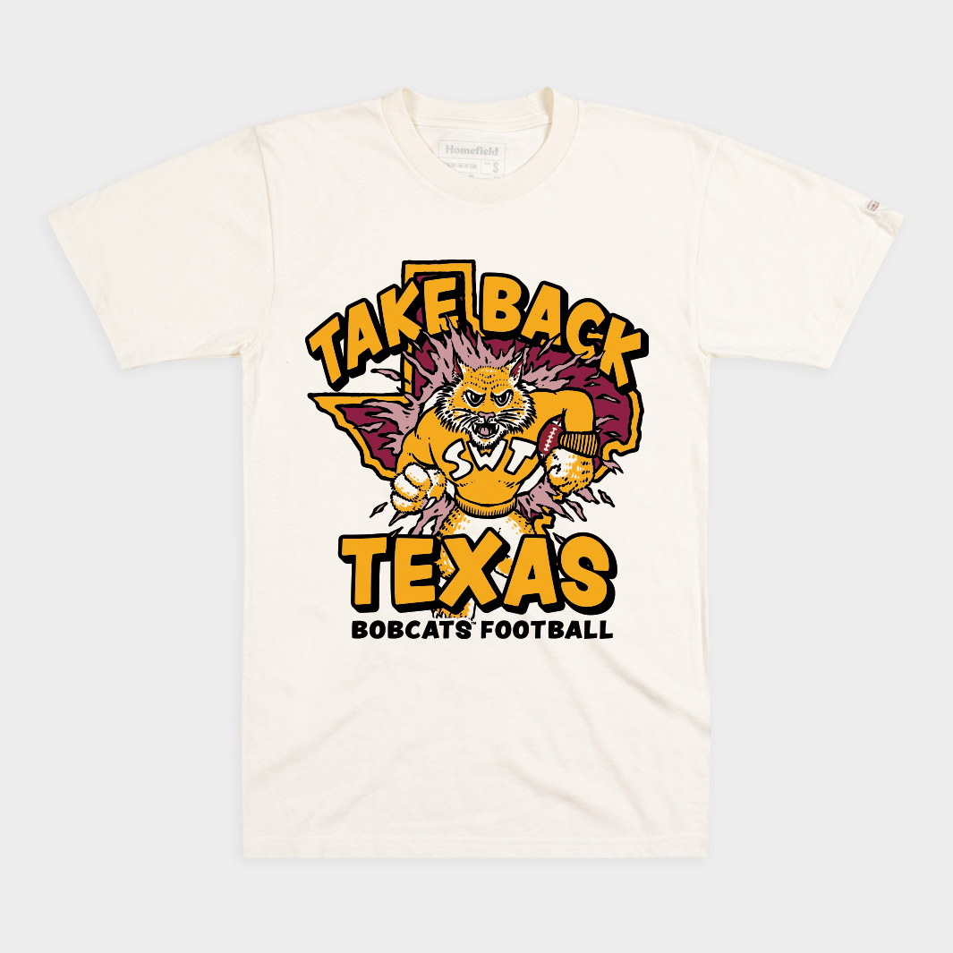 Texas State Bobcats Football "Take Back Texas" Tee