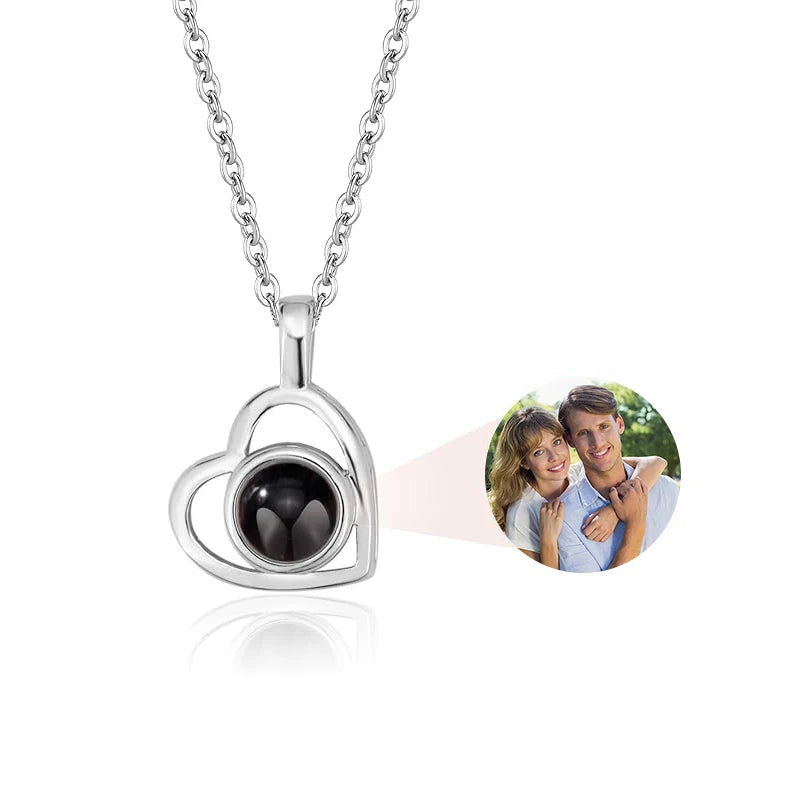 Personalized Picture Projection Necklace Camera Pendant for Women