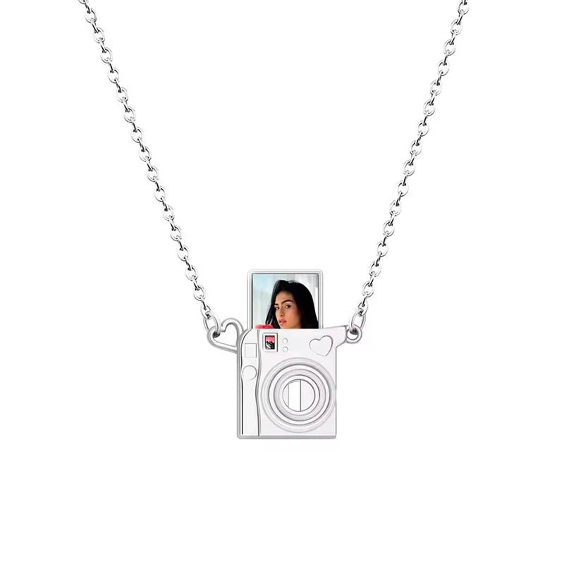 Personalized Picture Projection Necklace Camera Pendant for Women