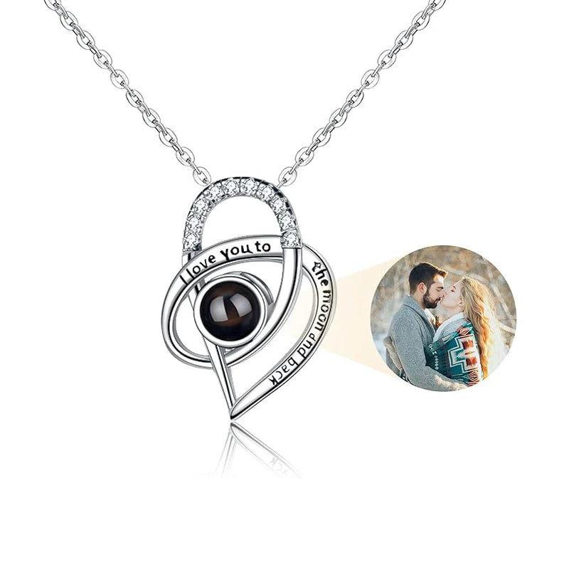 Personalized Picture Projection Necklace Camera Pendant for Women