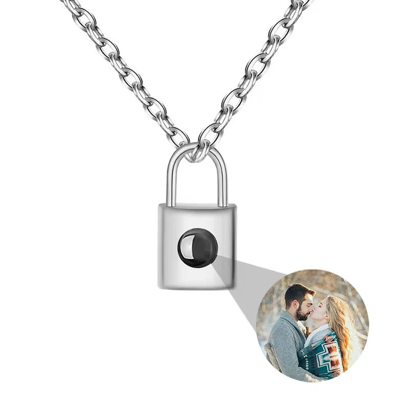 Personalized Picture Projection Necklace Camera Pendant for Women