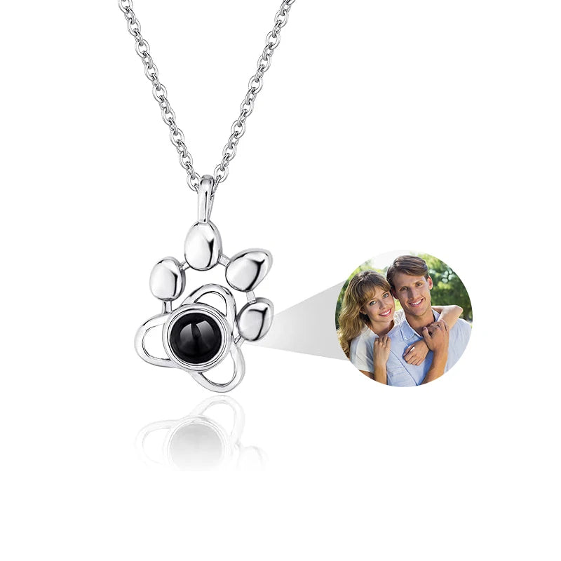 Personalized Picture Projection Necklace Camera Pendant for Women