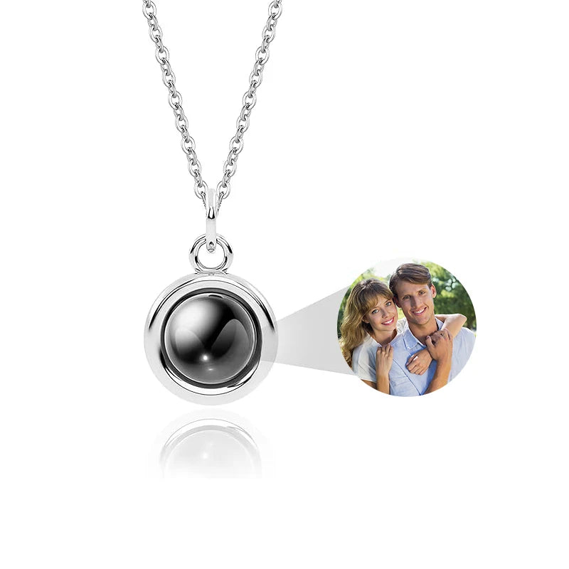 Personalized Picture Projection Necklace Camera Pendant for Women