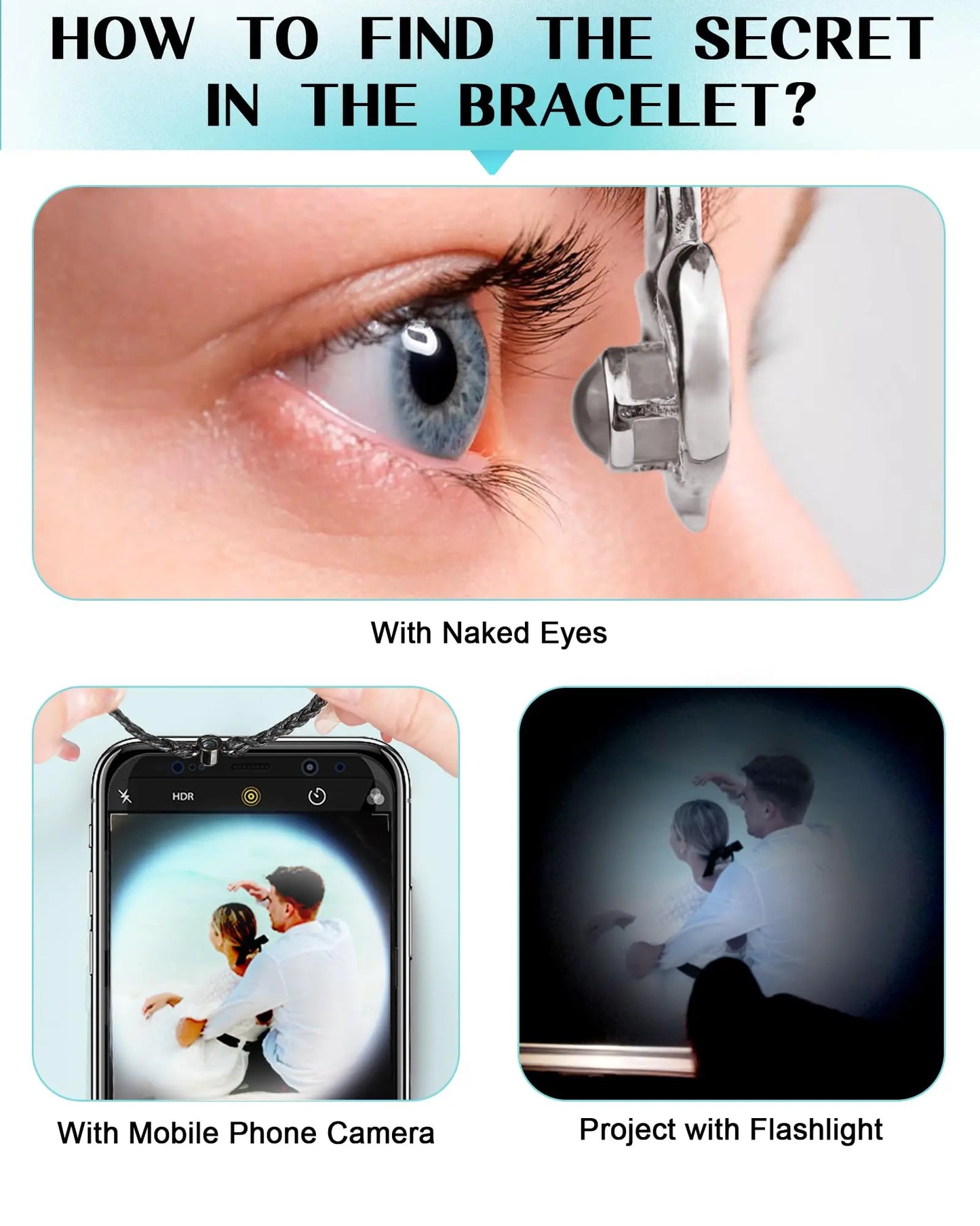 Personalized Picture Projection Necklace Camera Pendant for Women
